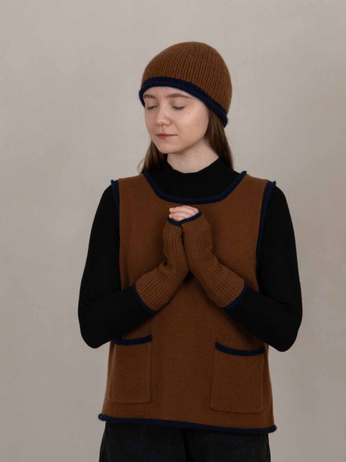 Cottage Pocket Cashmere Tank Tamarind