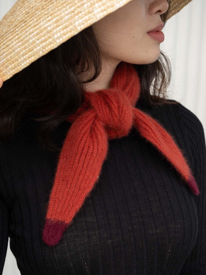 Dorothy Cashmere Neck Scarf Red