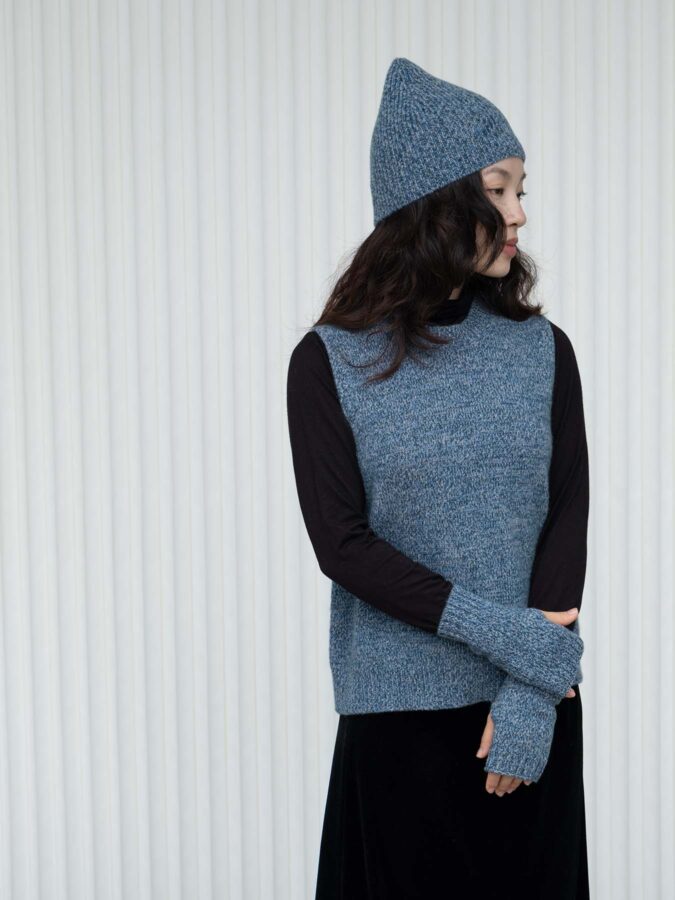 Hearth Cashmere Crew Neck Tank Blue
