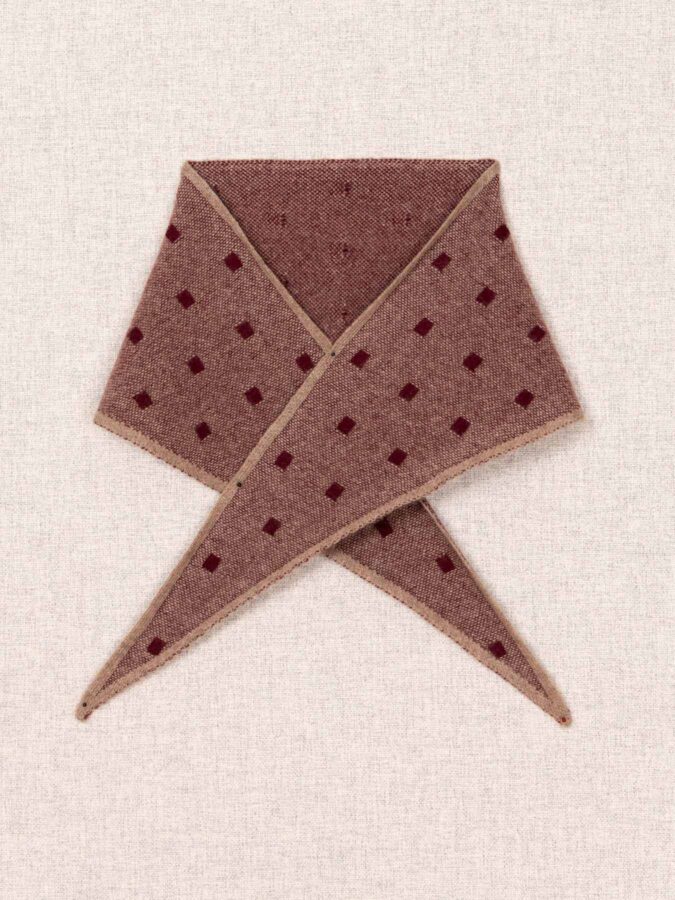 Mia Triangle Cashmere Neckerchief Claret