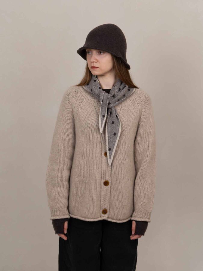 Juno Cashmere Cardigan Beige