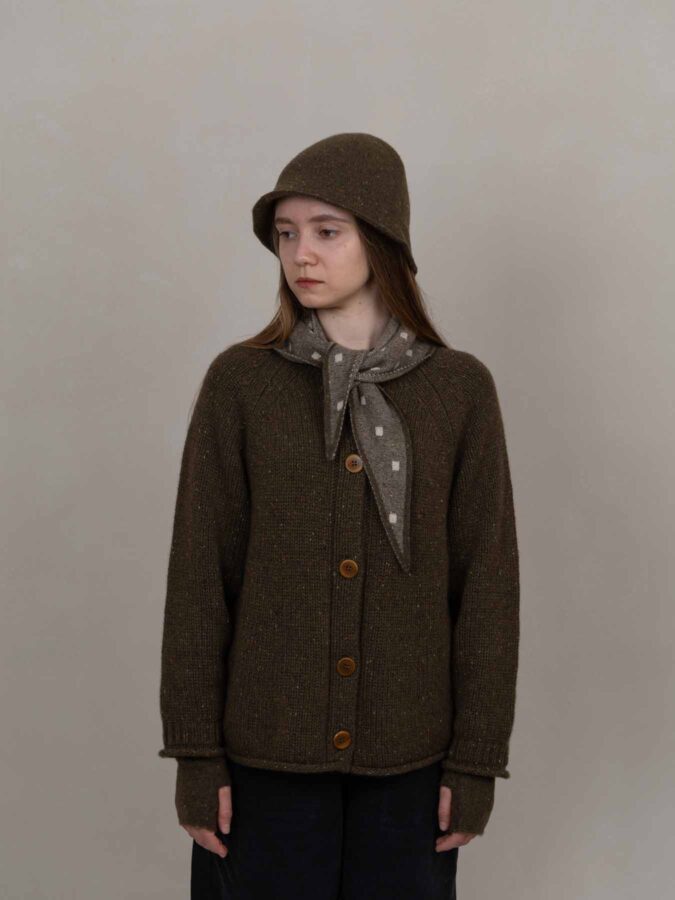 Juno Cashmere Cardigan Green