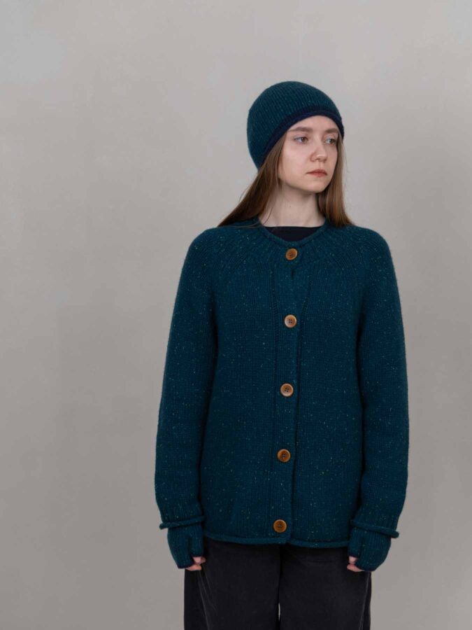 Juno Cashmere Cardigan Pine