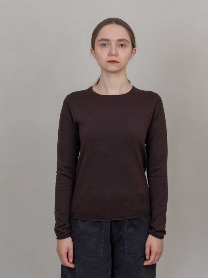 Elmer Cashmere Cotton Top Cocoa