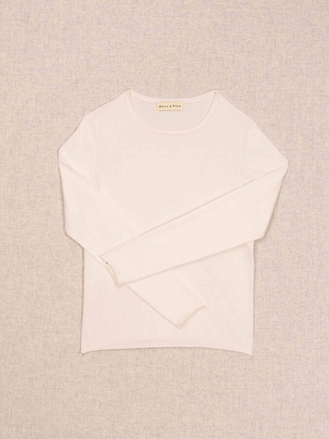 Elmer Cashmere Cotton Top Ivory