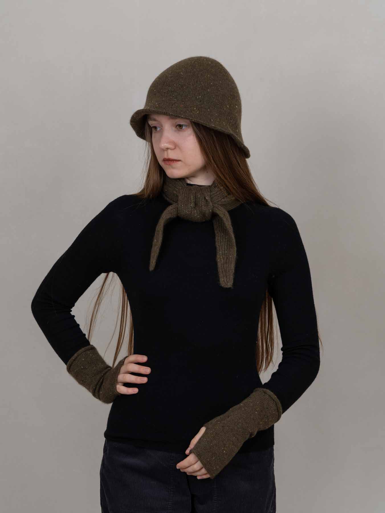 Cosmo Cashmere Neck Scarf Green