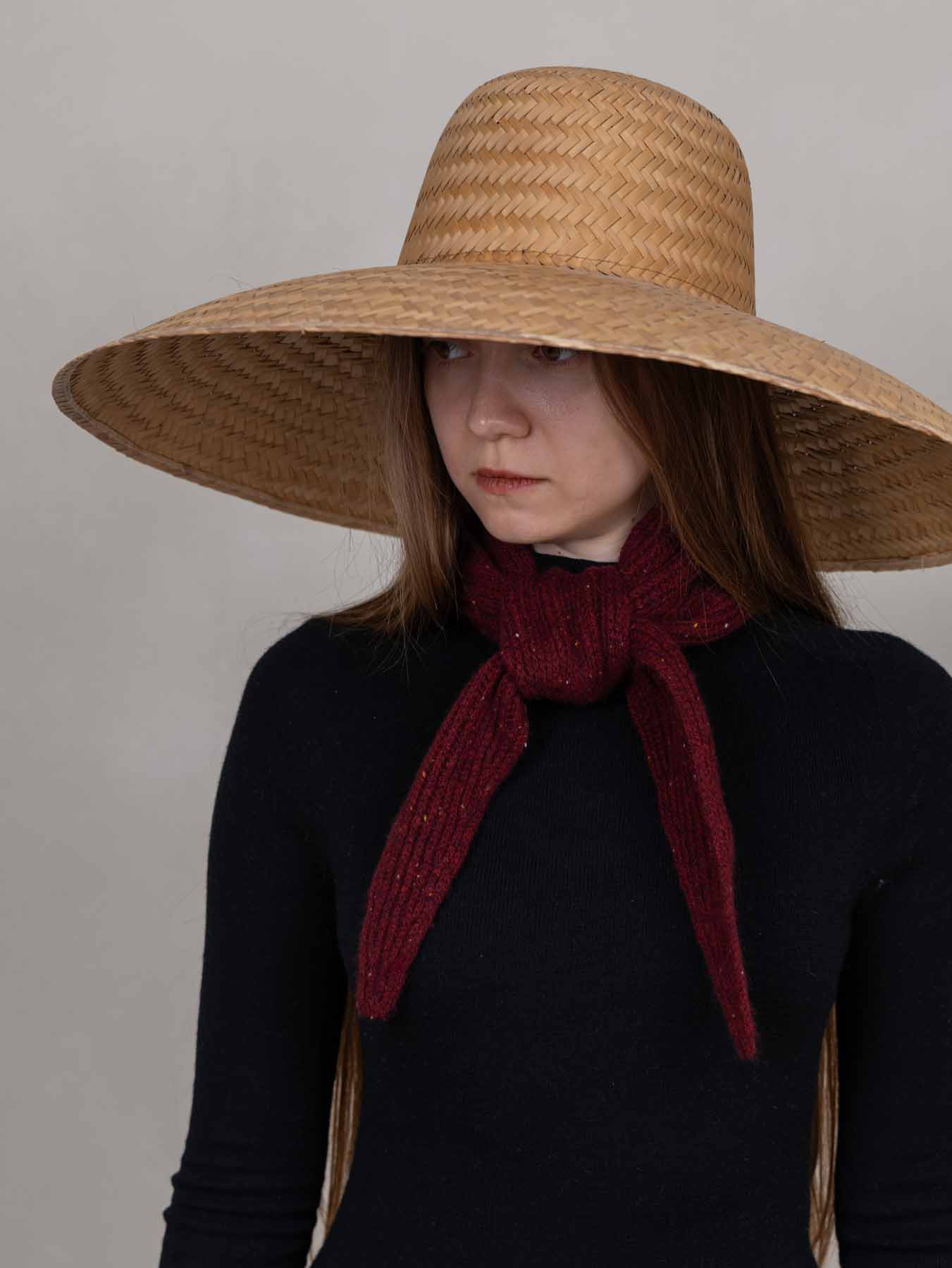Cosmo Cashmere Neck Scarf Red