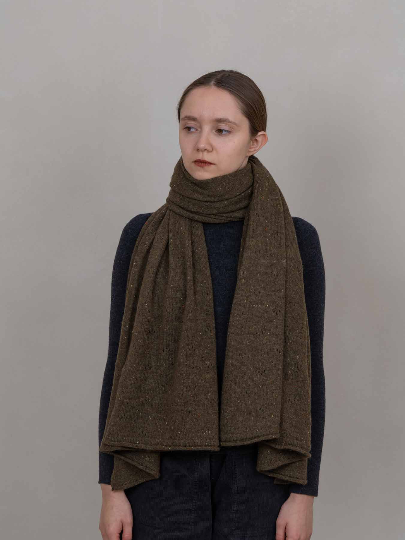 Moor Cashmere Wrap Green