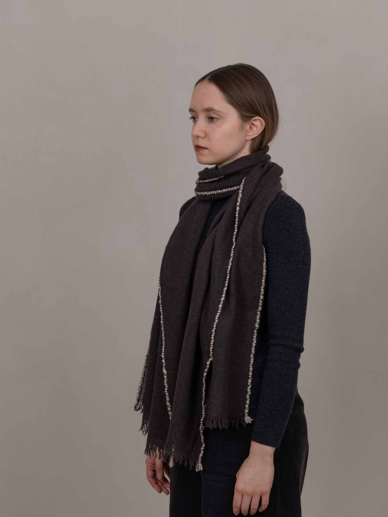 Weaver Cashmere Scarf Cocoa