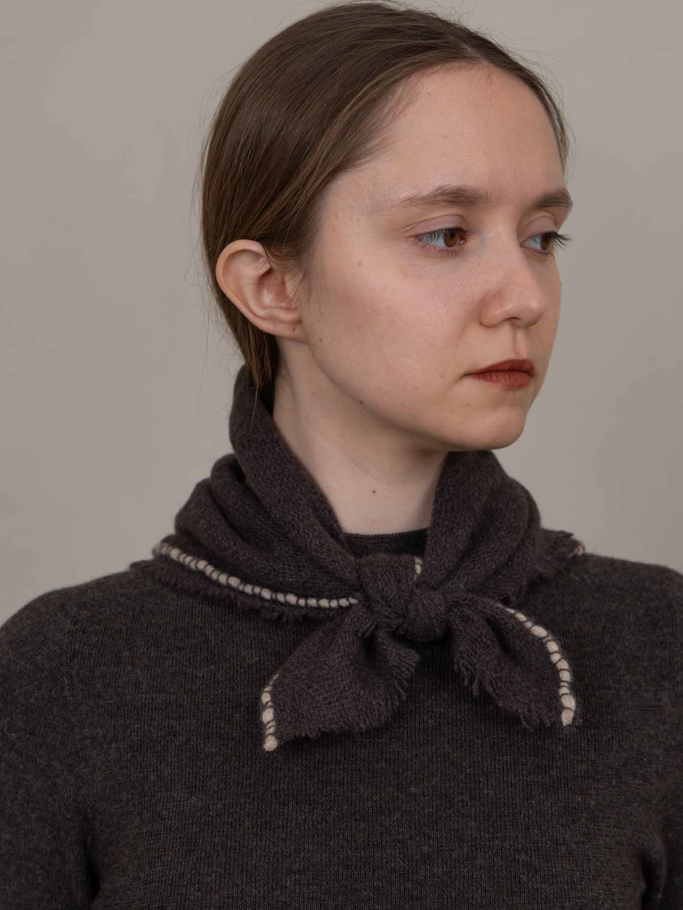 Noma Cashmere Foulard Cocoa