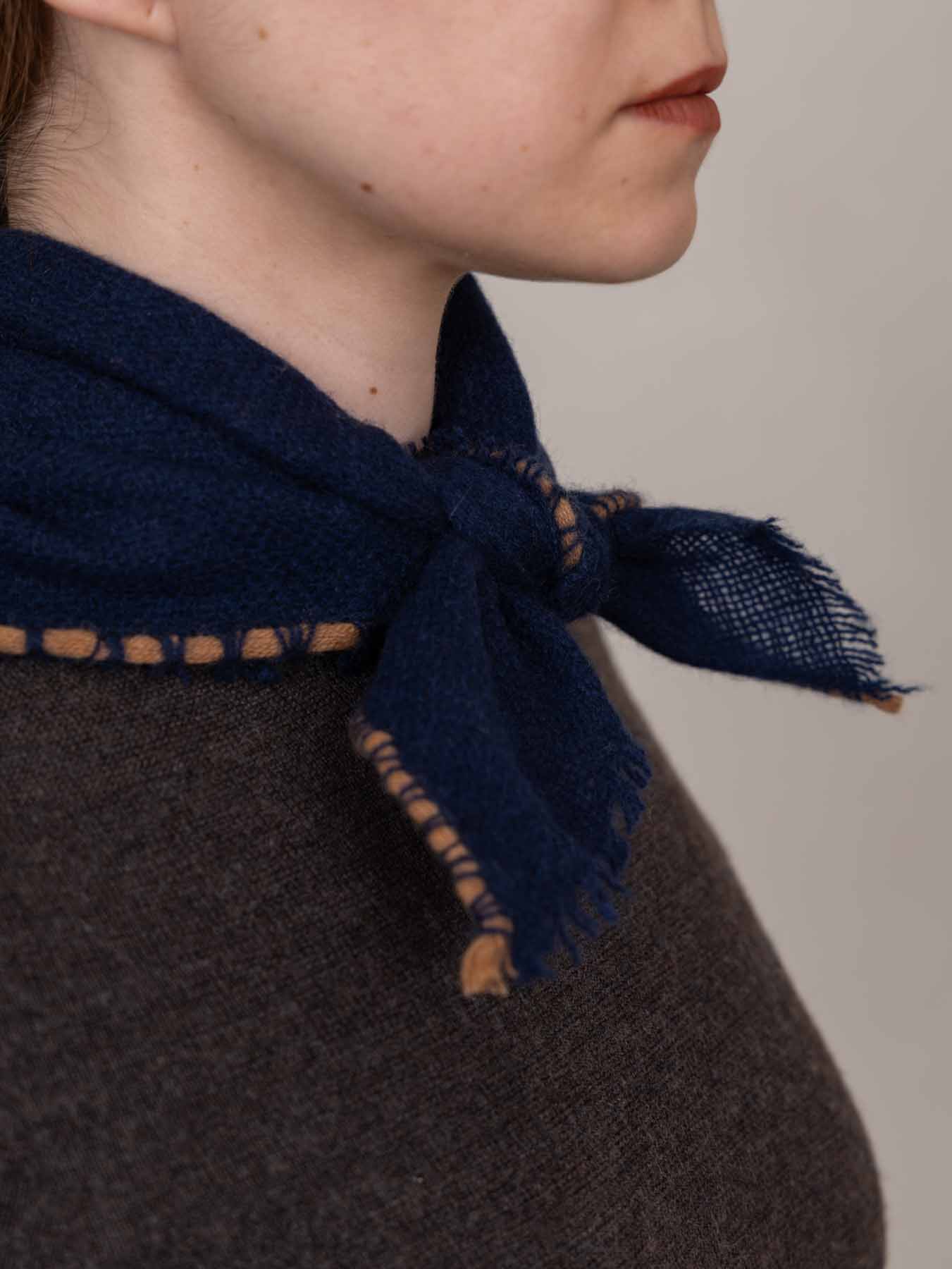 Noma Cashmere Foulard Navy