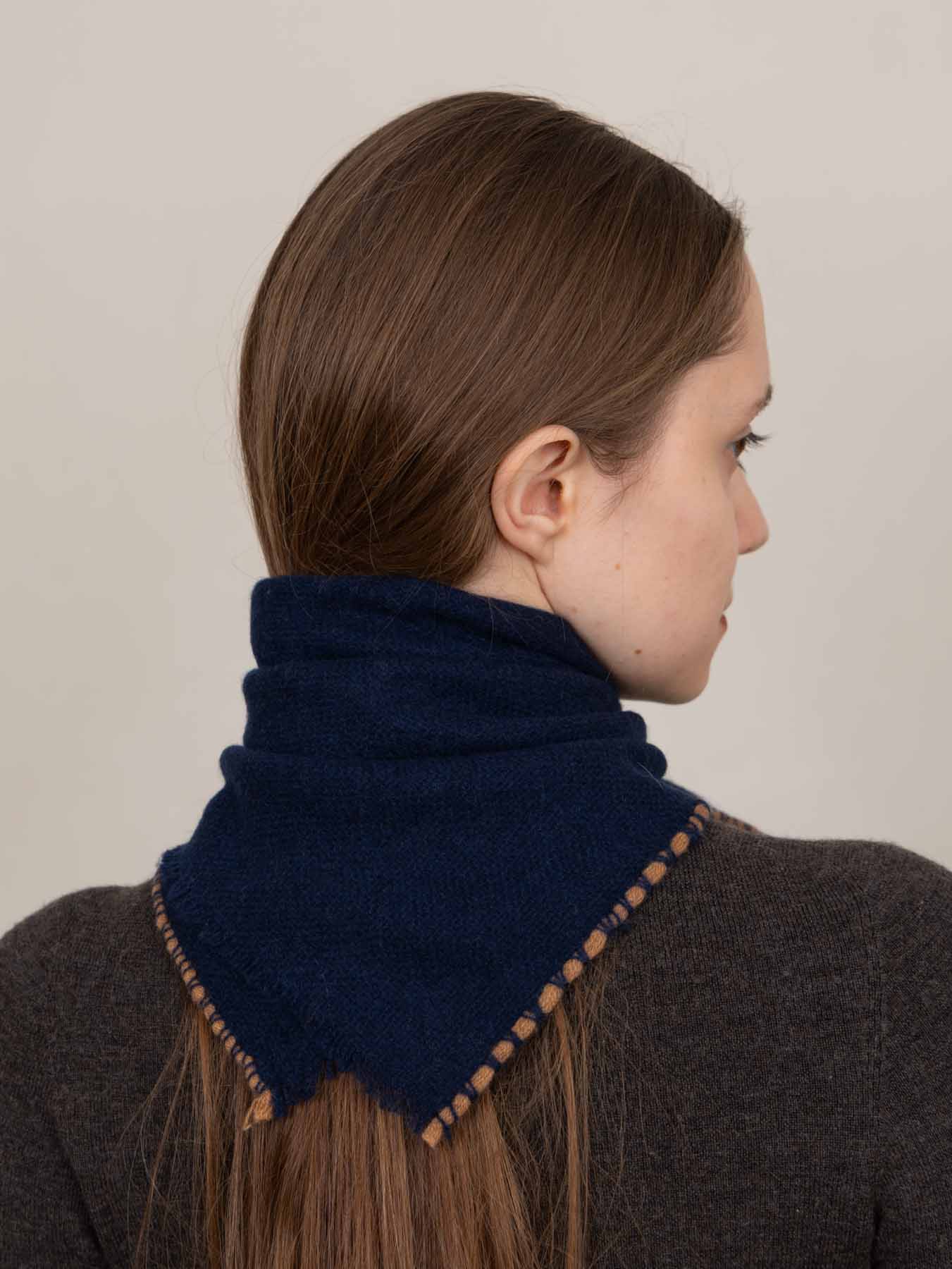 Noma Cashmere Foulard Navy
