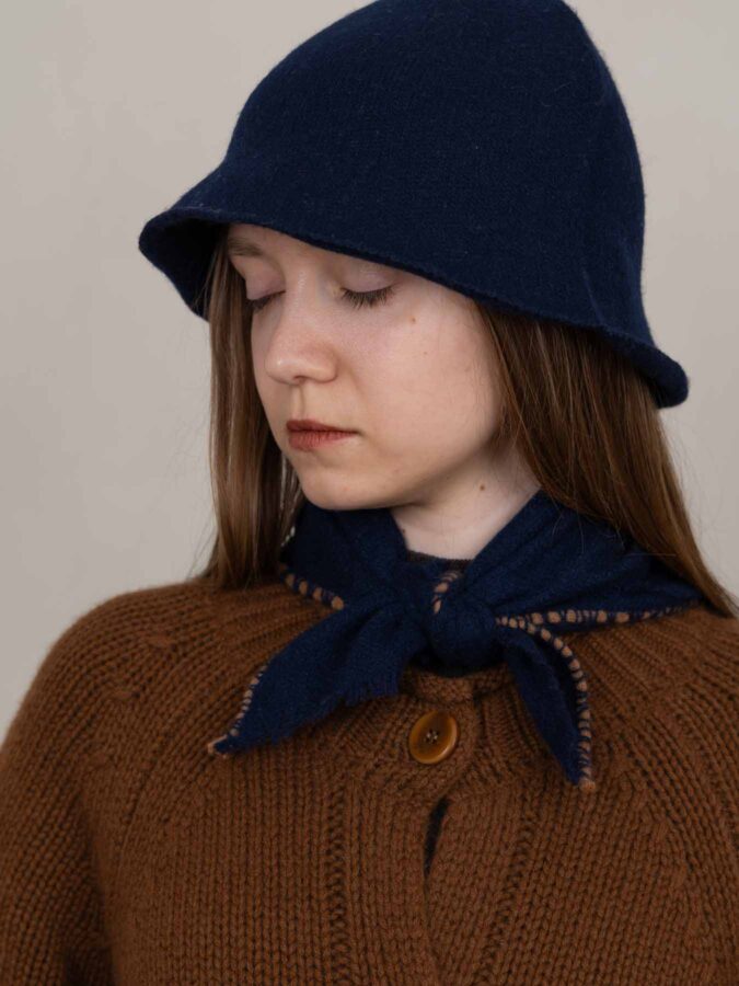 Noma Cashmere Foulard Navy