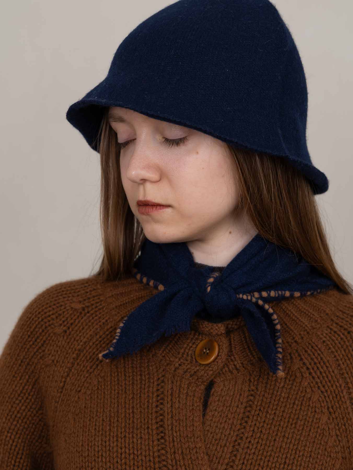Noma Cashmere Foulard Navy