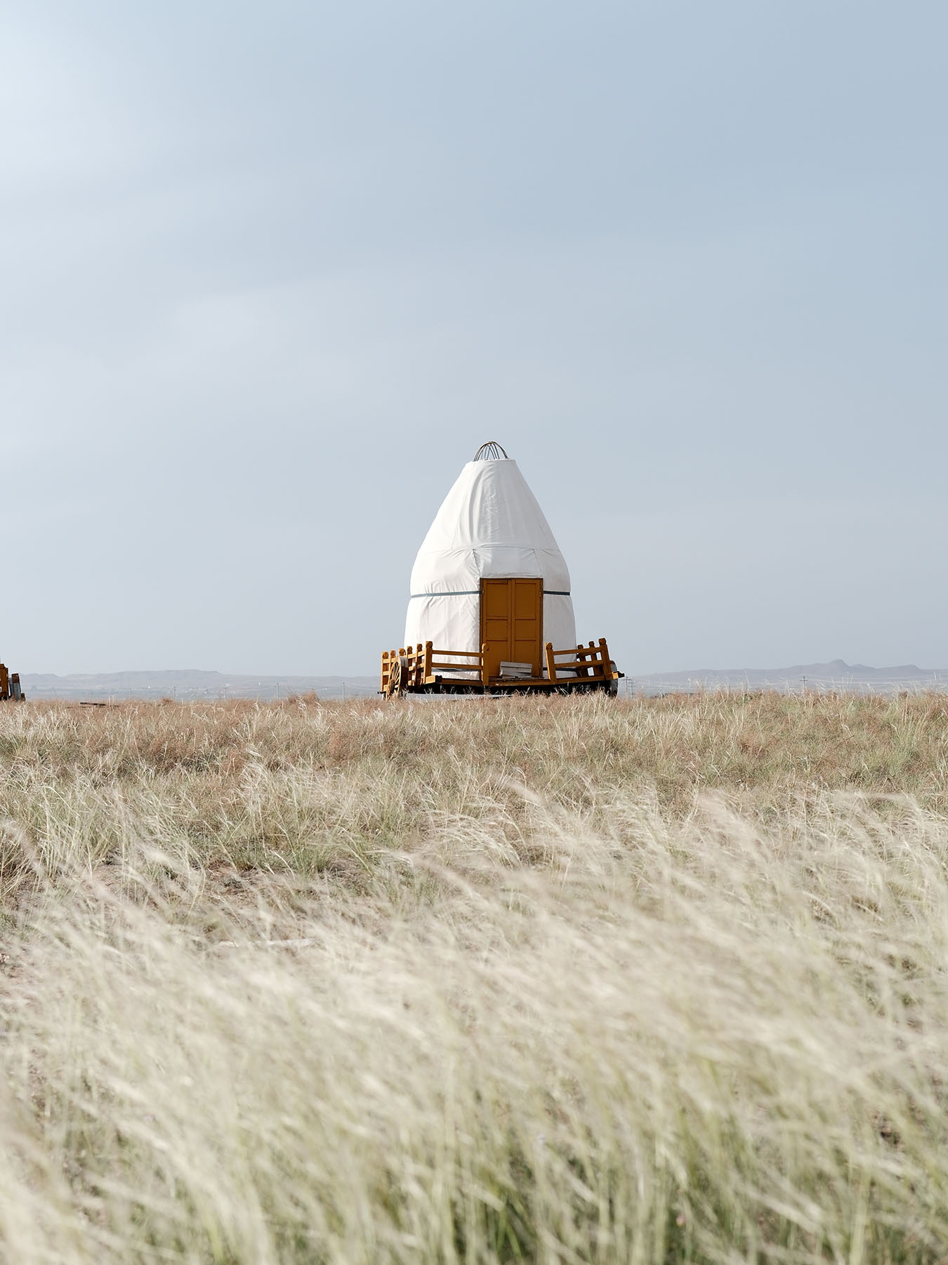 mongolia hut on grassland
